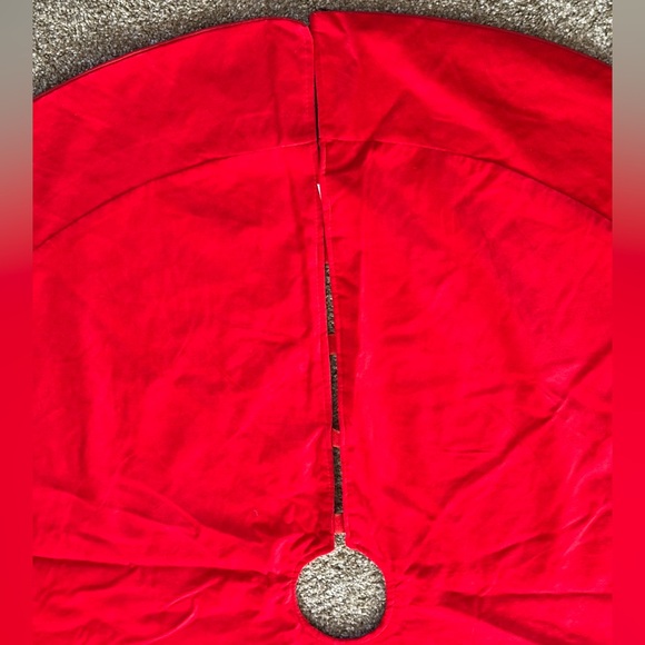 🎄Santa Red Round Velveteen Christmas Tree Skirt Target 47" - Picture 3 of 14